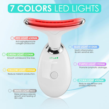 Gesichtsmassagegerät Gegen Falten,Gesicht Schönheit Gerät Mit 3 Modi,45℃ V Face Beauty Meter Gesichtsgerät Für Hautstraffung & Lifting EMS Gesichtsmassage Für Damen Herren V Shape Face Gerät (Weiß)