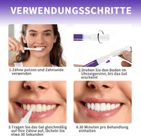 Zahnaufhellung Bleaching Stift, Purple Teeth Whitening Pen, Zähne Aufhellen, Schnelles Entfernen Aller Flecken, Zahnbleaching (3 Stück)